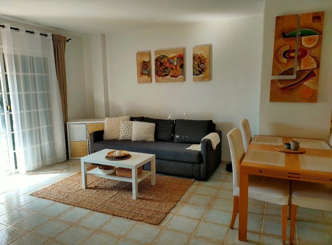Costa Adeje Balcon del Atlantico Magnificent Apartment living room with large sofa