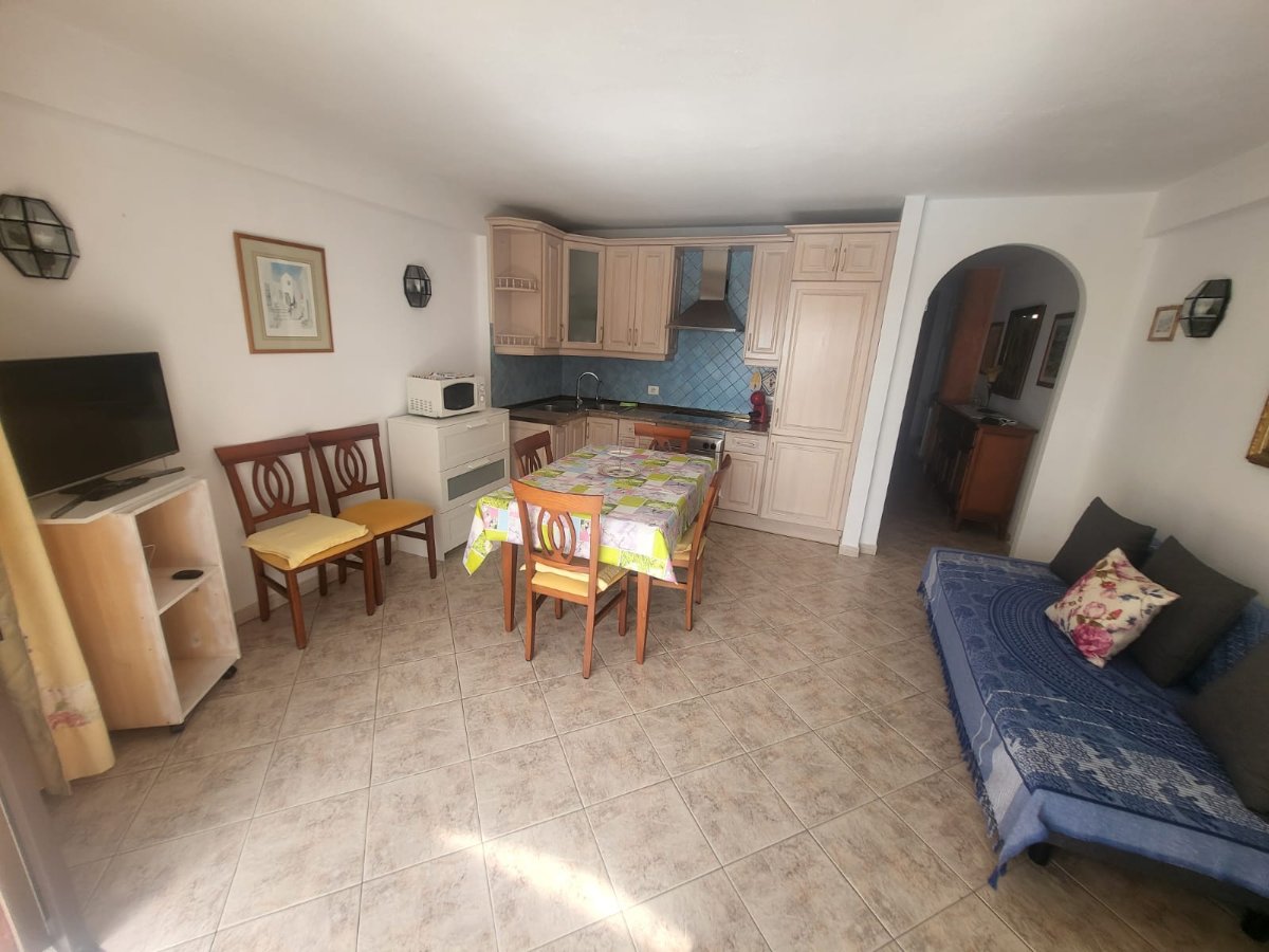 Costa Adeje Oceanfront Luxury Parque Royal Fanabe living room with flat-screen tv
