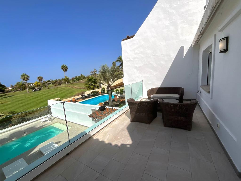 Golf Costa Adeje Luxury Villa Elegant terrace