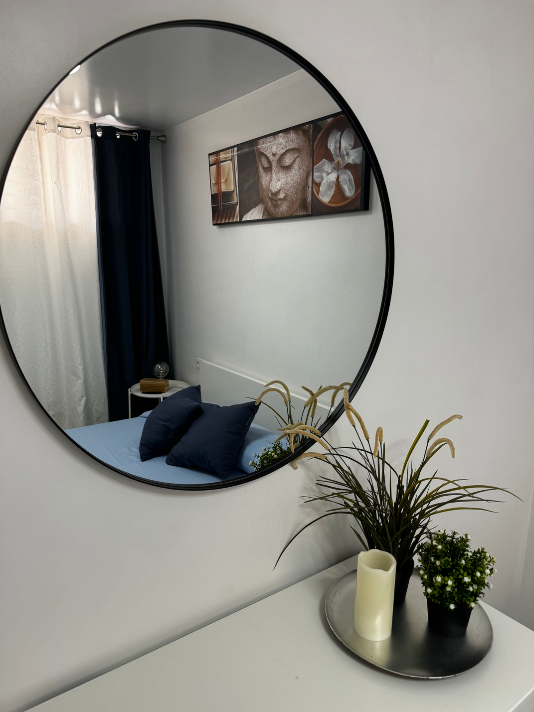 Los Cristianos Los Diamantes Beautiful Apartment Bedroom mirror view