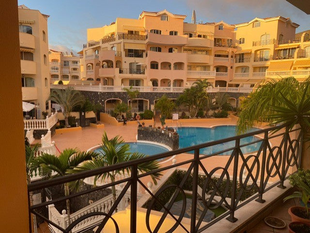 Los Cristianos Parque Tropical II Seafront Apartment Complex Pool View Terrace