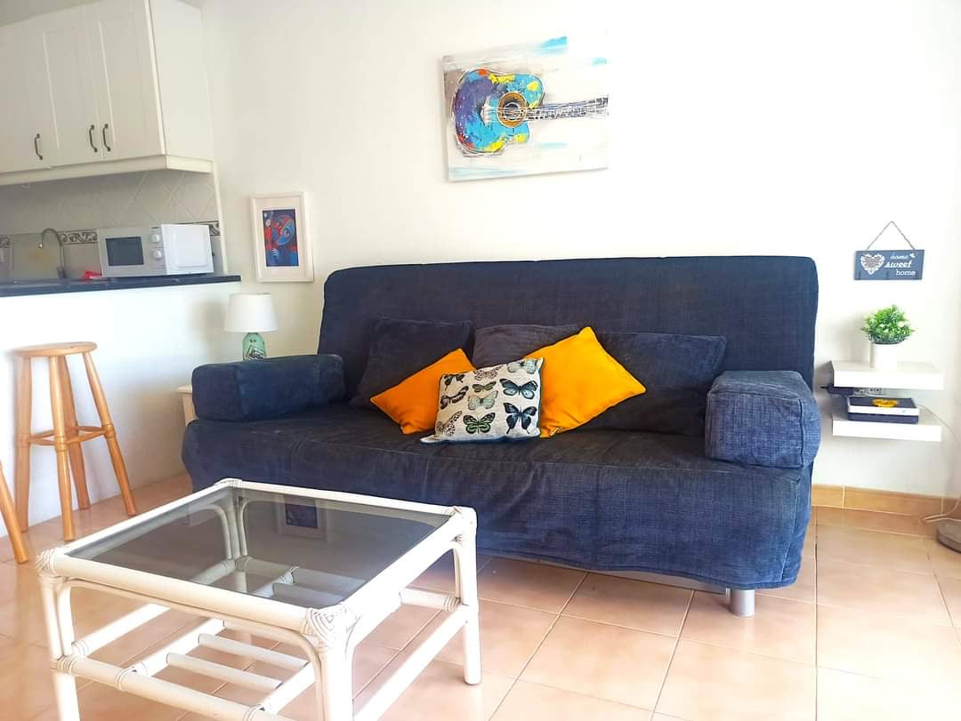 San Miguel de Abona Cozy House at Amarilla Golf living room with large sofa