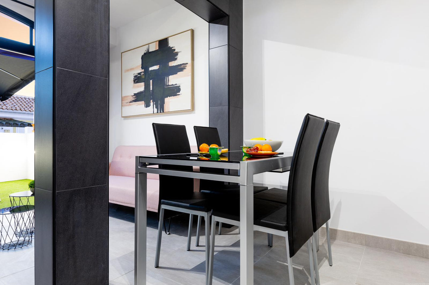 Spacious 2-Bedroom Apartment for Sale in Playa Paraíso Minimalist living room with comfortable seating