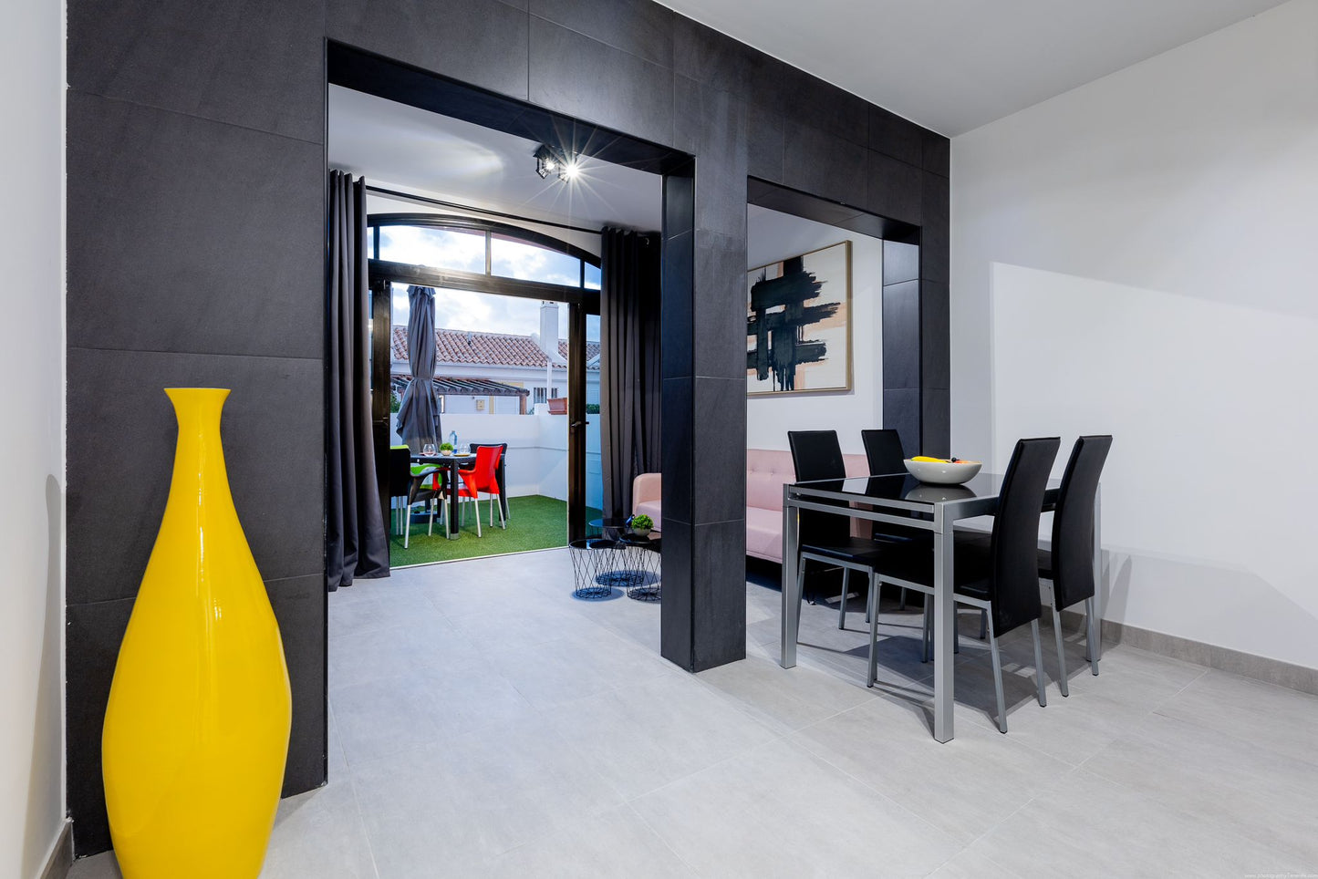 Spacious 2-Bedroom Apartment for Sale in Playa Paraiso Minimalist living room with comfortable seating 2