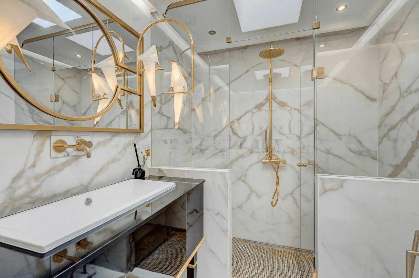Torviscas_Alto_Luxury_4_bedroom_villa_tenerife_total_marble_bathroom_gold_shower_black_amenities