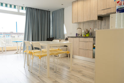 Costa Adeje Mareverde Fanabe Unique Apartment stylish unique living room and kitchen