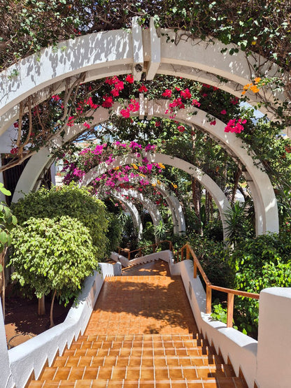 Costa Adeje Oceanfront Luxury Parque Royal Fanabe Entrance amazing gardens
