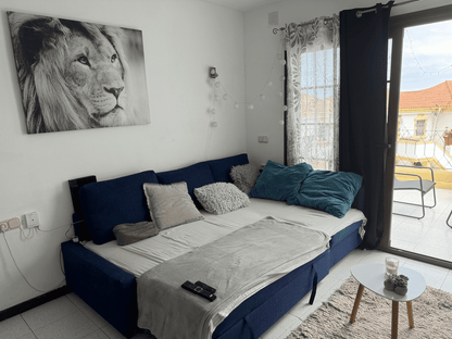 Costa Adeje Stunning Apartment at Windsor Park 35 modern living room and large sofa