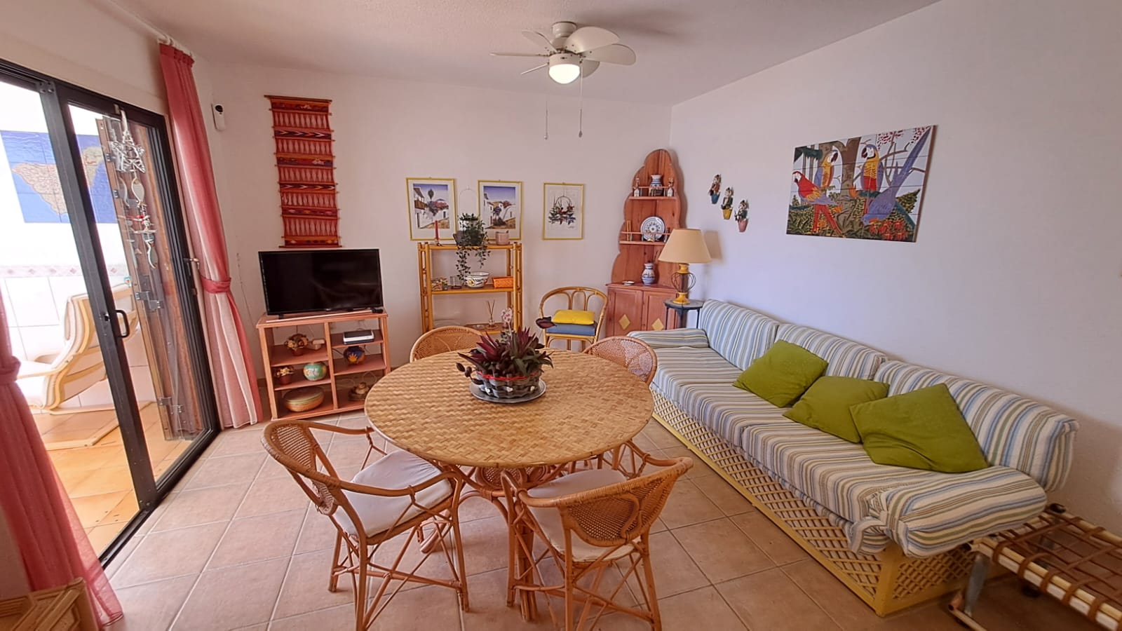 Costa Del Silencio Ocean Gem Villa Sissi cozy living room with large sofa