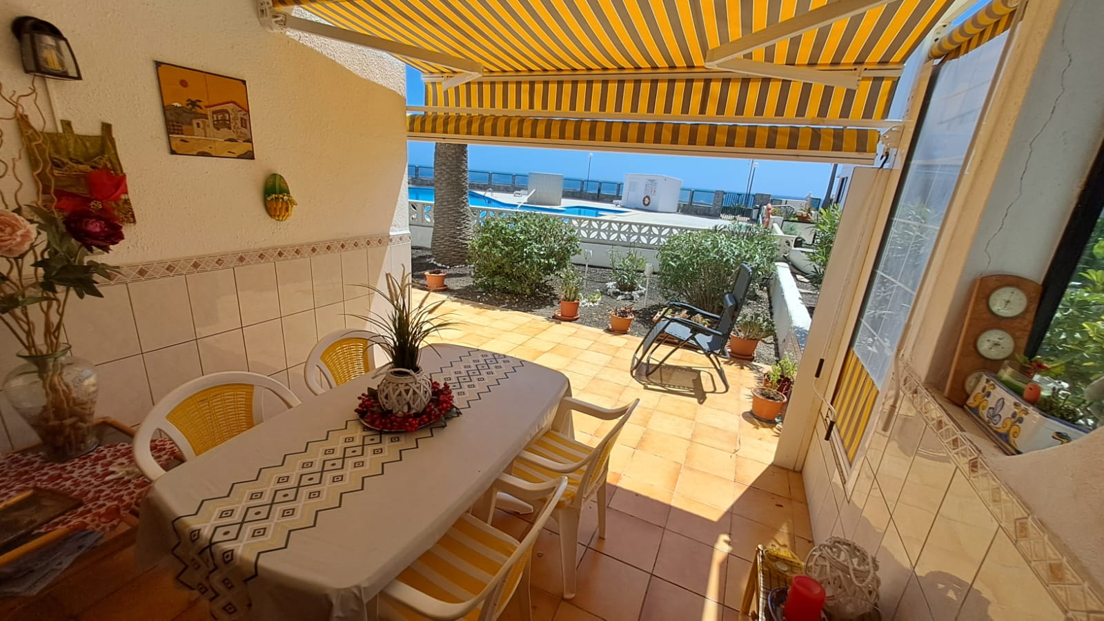 Costa Del Silencio Ocean Gem Villa Sissi cozy terrace pool view