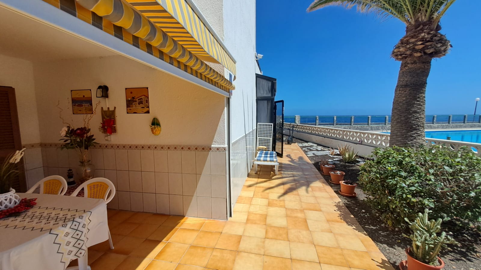 Costa Del Silencio Ocean Gem Villa Sissi cozy terrace with seaview