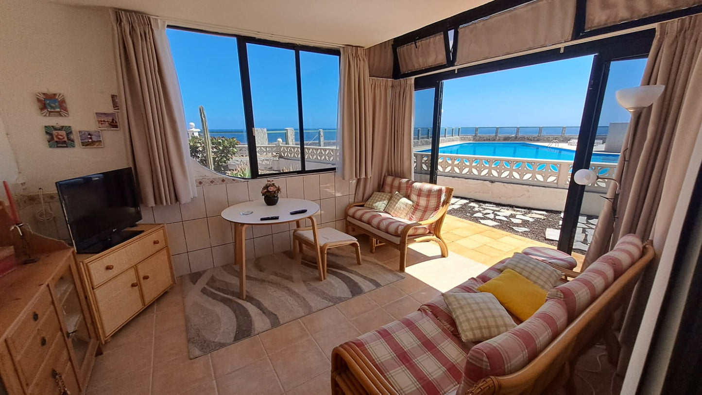 Costa Del Silencio Ocean Gem Villa Sissi second living room with nautical decor seaview