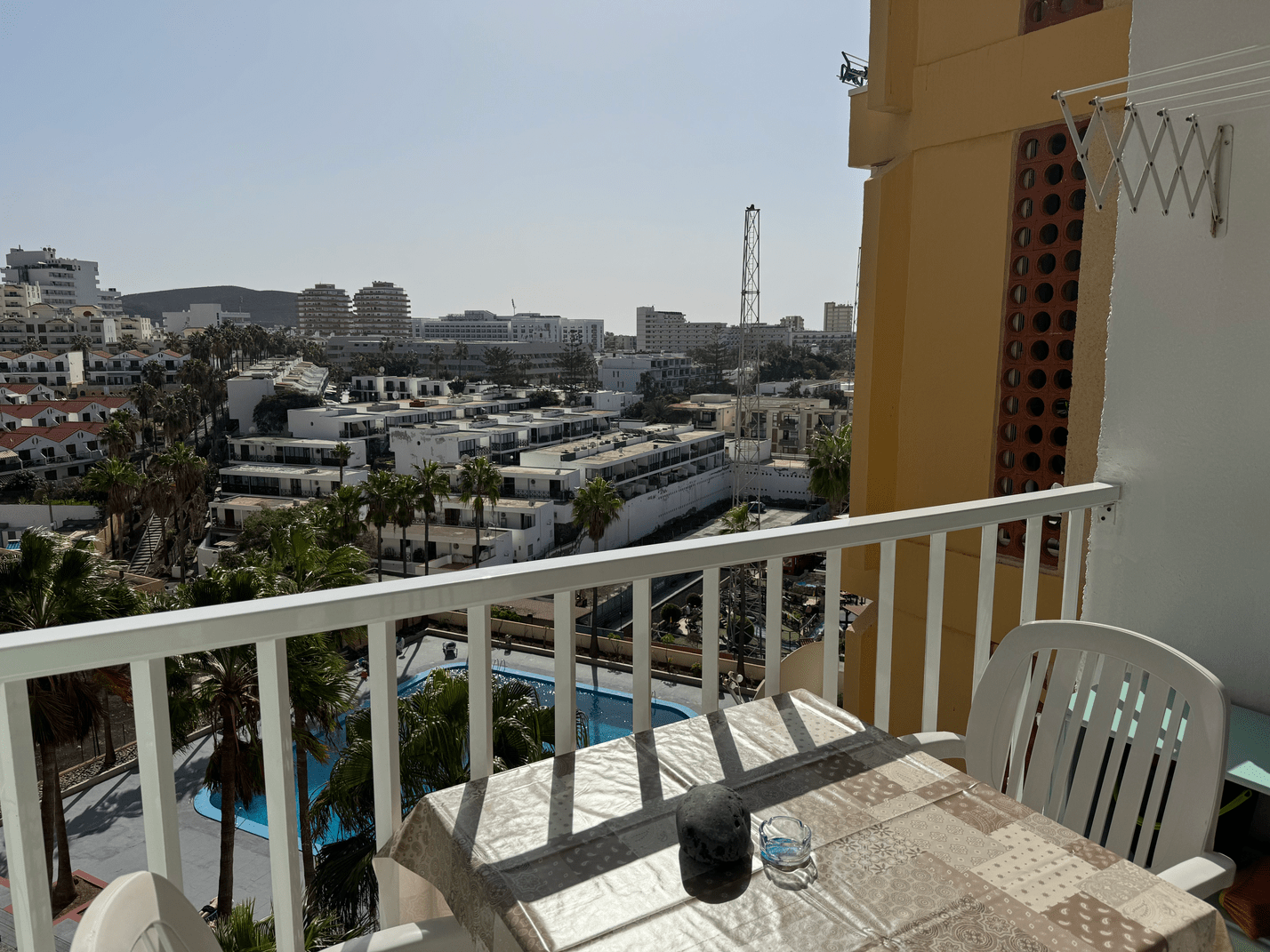Las_Americas_Stunning_Apartment_Close_to_the_Sea_in_Tenerife_pool_view_terrace