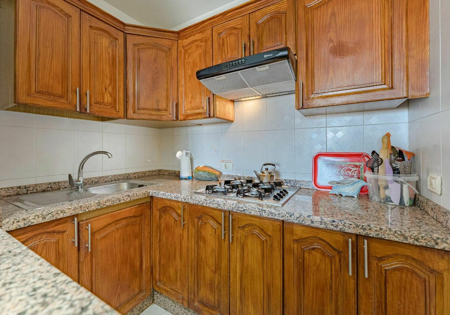 Los Cristianos Charming Apartment Tenerife fully equipped kitchen tea coffee