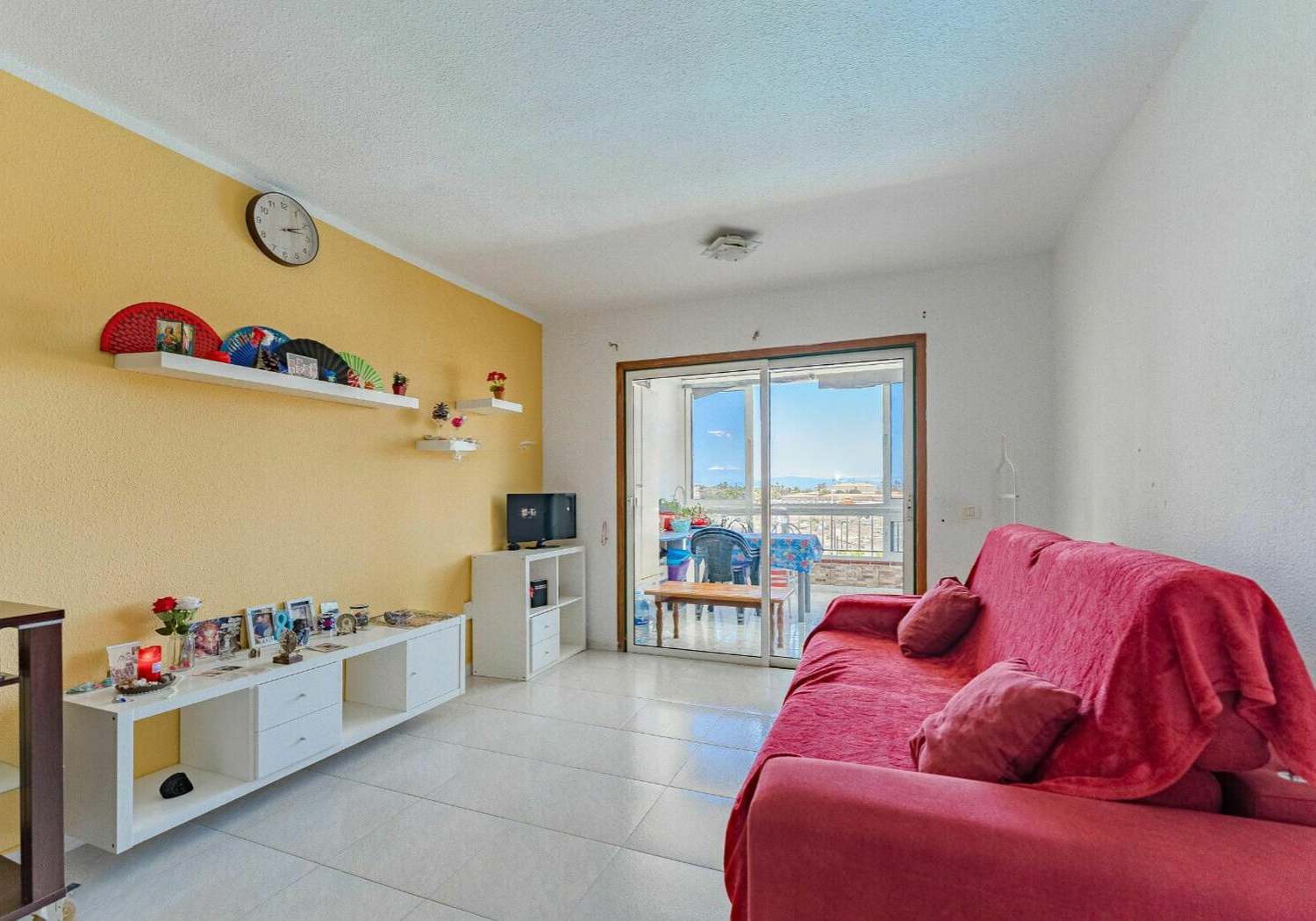 Los Cristianos Charming Apartment Tenerife living room flat screen tv