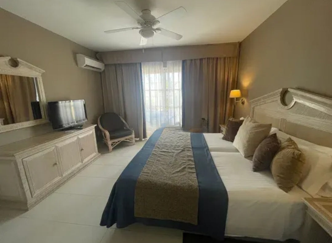 Los Cristianos Dream Duplex Tenerife Modern Bedroom with stylish amenities and flat screen tv