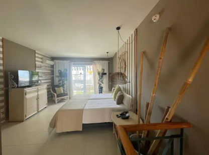 Los Cristianos Dream Duplex Tenerife second bedroom with stylish amenities and flat screen tv