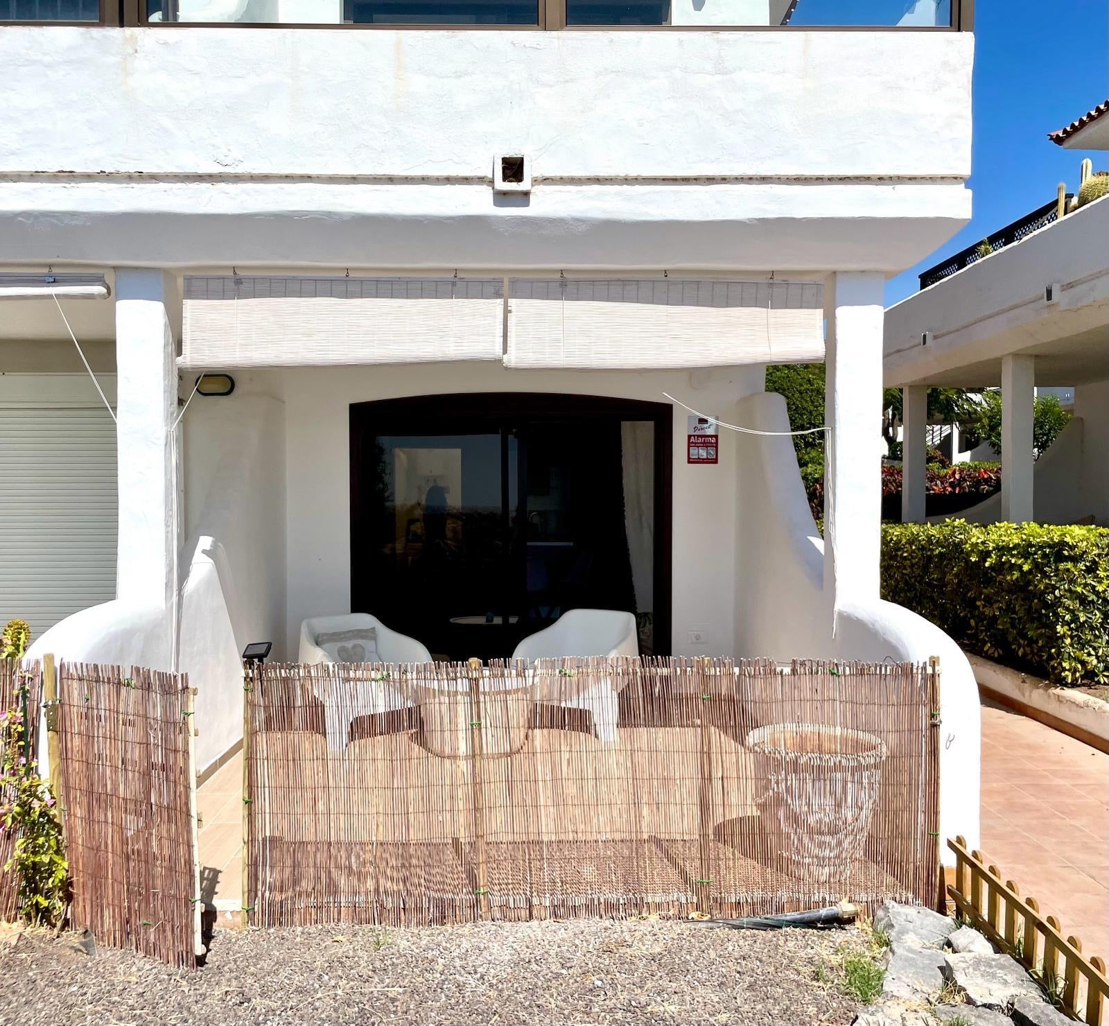 Stunning Sea View Apartment at Amarilla Golf terrace outside