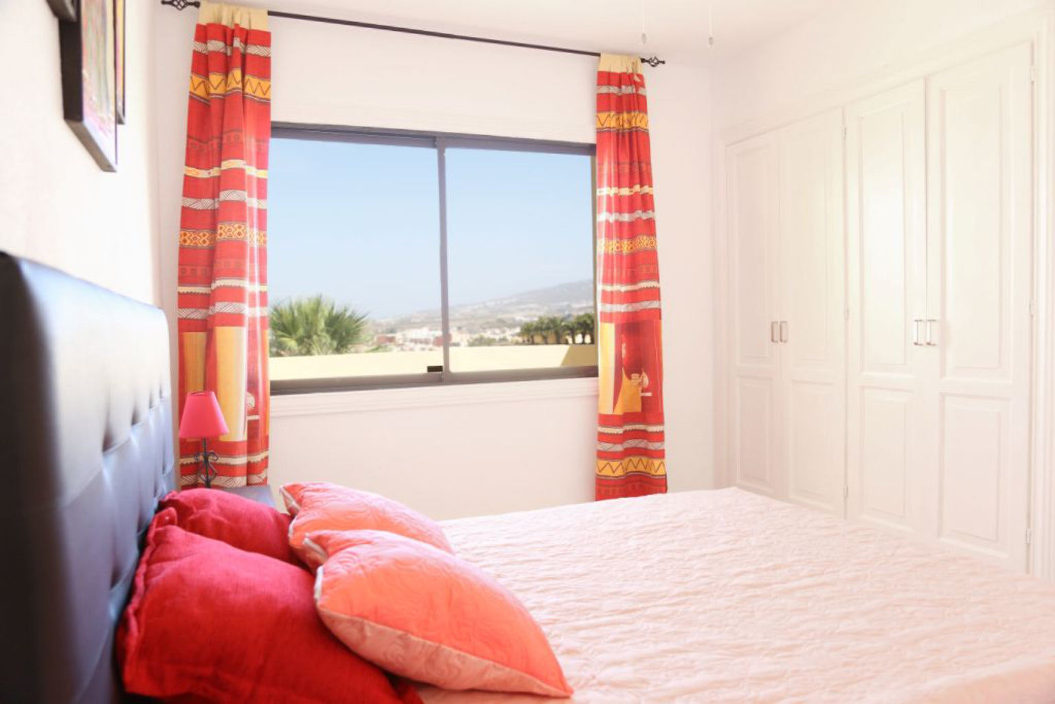 Torviscas_Fantastic_Apartment_with_Pool_and_Private_terrace_large_window_bedroom