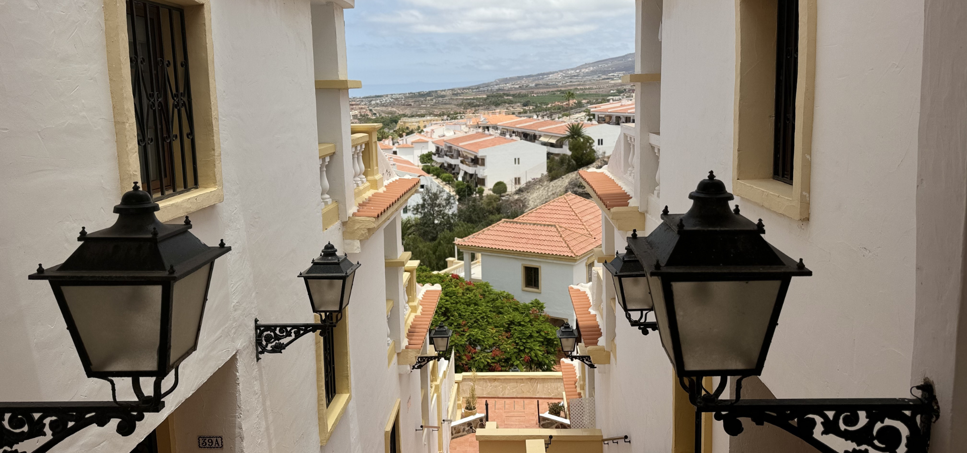 Windsor Park Costa Adeje Tenerife entrance with lights spot